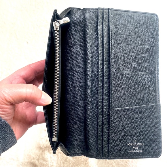 Louis Vuitton Brazza Damier Graphite Long Bifold Wallet - Authentic - Picture 7 of 15